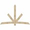 Ekena Millwork Alberta Rough Sawn Timber Gable Bracket, Douglas Fir, 96"W x 64"H x 4"D x 6"F, 16/12 Pitch GBW096X64X0406ALB00RDF - alternate 1